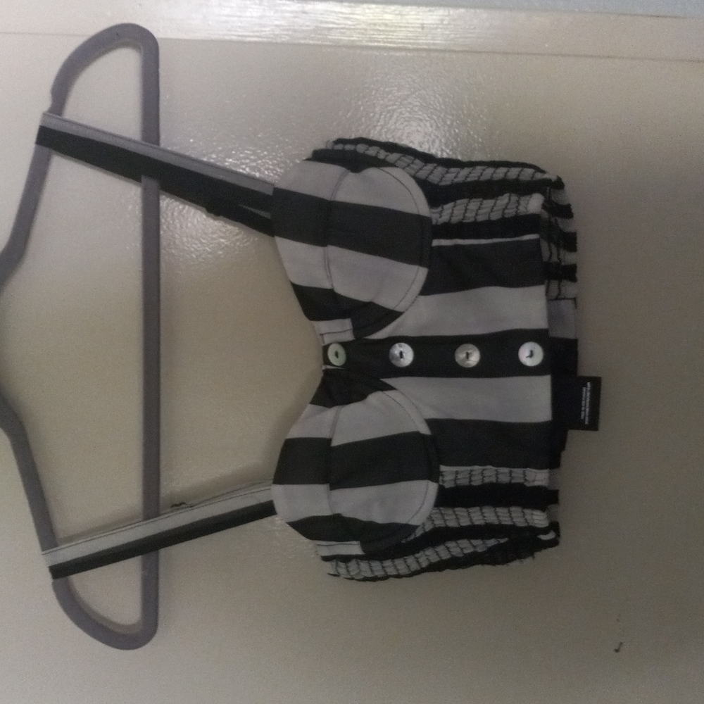 Vanessa Mooney striped crop top